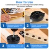 Drill Guide for Vertical Hole Drilling, Dowel Jig Kit 2/3/4/5/6/8/10mm,