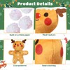 3-Piece Gingerbread Catnip Toy Set, Cat Teething Plush Gifts, Kitten