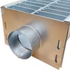 MOSINSBO 304 Stainless Steel Channel Drain End Outlet 9” Height