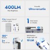 WUBEN G5 Rechargeable EDC Flashlight, 400 Lumens Dual Light Sources