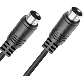 Traovien - Cable de audio S-Video Mini-DIN de 9 pines macho a macho para receptor de TV, monitor, proyector, receptor de audio y video, etc. (Mini 9 pines macho a macho de 3 m)