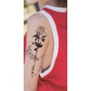 6 Sheets Temporary Butterfly Tattoo Moon Tattoo Lotus Flowers Tattoos