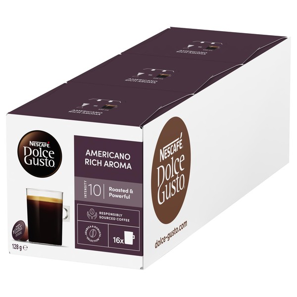 NESCAFÉ Dolce Gusto Café Americano Coffee Pods 3x16 Capsules (48