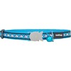 Red Dingo Cat Collar Reflective Fish, Turquoise, Small 12mm