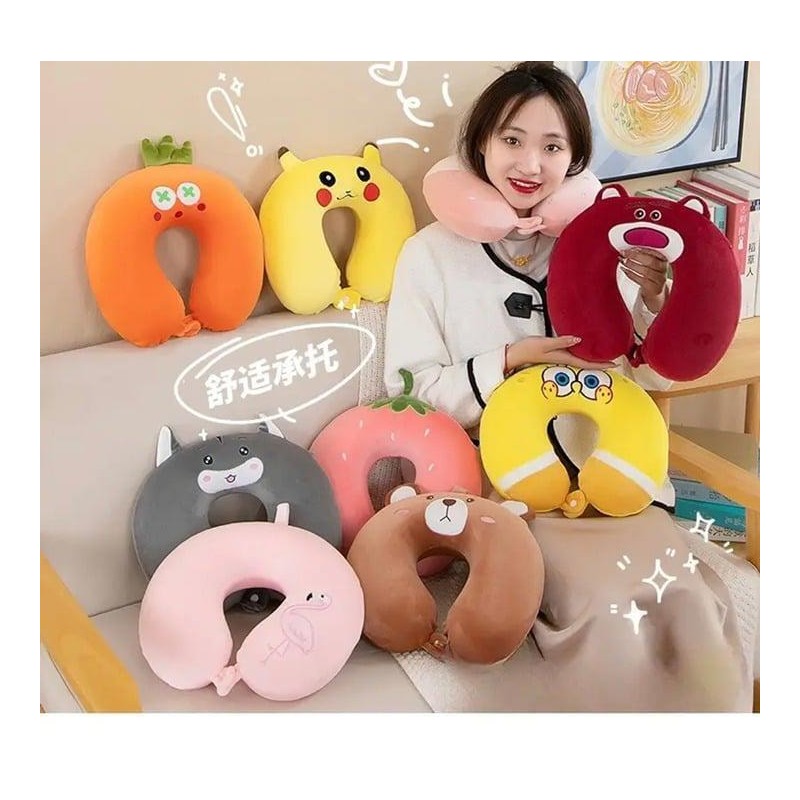 Pikachu U shape travel neck pillow