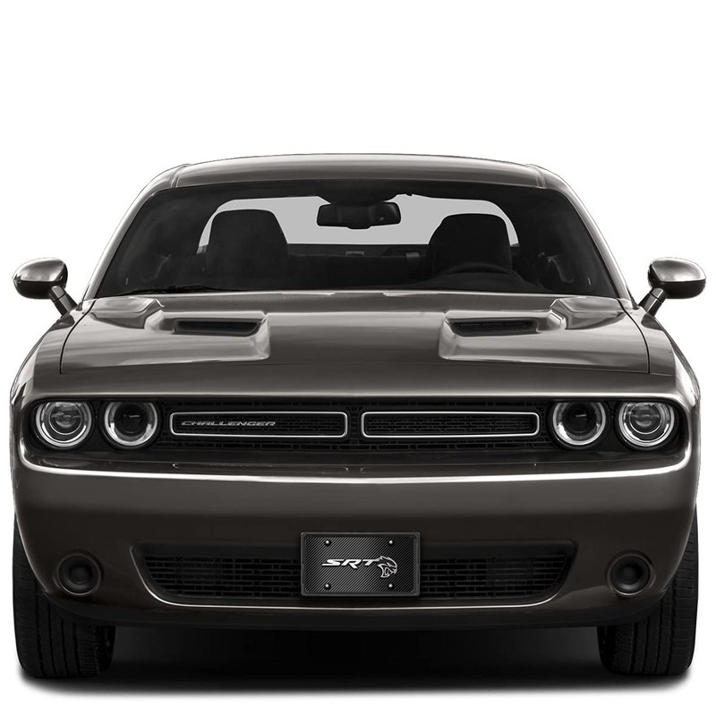 iPick Image for Dodge SRT Hellcat 3D Logo Black Carbon