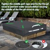 Rectangular Built In Stone Fire Pit Cover For In Ground