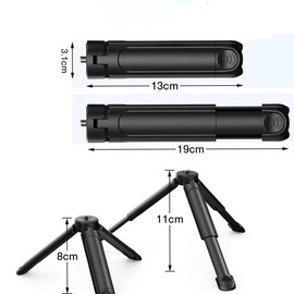 Tripod Mini Stackable Tripod Smartphone Holder 360 Degree Rotation Tilt Adjustable Lightweight Smart Detachable Smart Handle Outdoor Indoor Use 1 Piece
