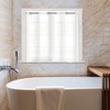 Wiplis Plastic Frosted PEVA Bathroom Window Curtain, No Hook Needed