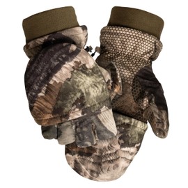 ScentLok Fleece Winter Camo Pop Top Camo Hunting Gloves (Mossy Oak Terra Gila, X-Large)