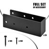 24 Pcs Upgraded Concealed Beam Hangers, 2"x4" Outdoor Concealed Flange,