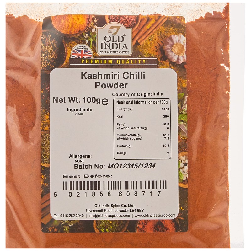 Old India Kashmiri Chilli Powder 100g