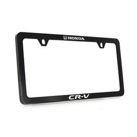 Honda CR-V Black Coated Metal Thin Rim License Frame