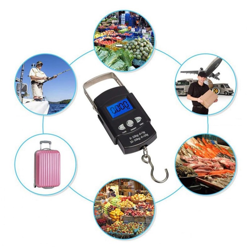 YJRUNFU Fishing Scale Fishing Digital Waterproof Hanging Scale Digital Scale