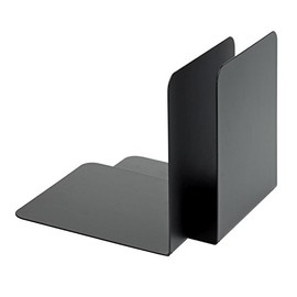 Alco-Albert 4302-11 Pair of Metal Bookends 125 x 140 x 140 mm Black (5)