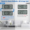 WallarGe 14.5'' Large Digital Wall Clock Battery Operated with Jumbo