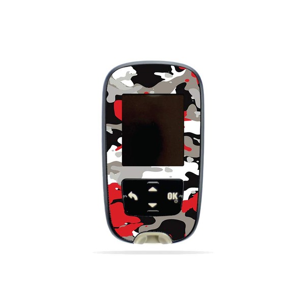 MightySkins Skin Compatible with Accu-Chek Guide - Red Camo |
