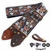 Nefelibata Nefelibata Guitar Strap,Jacquard Embroidery Cotton Guitar Straps with Crazy