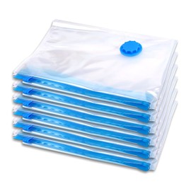 Schramm® 6 Stück Vakuumbeutel Aufbewahrungsbeutel 6er Pack 80x60cm Verstauungsbeutel Vakuum Beutel Kleiderbeutel Beutel