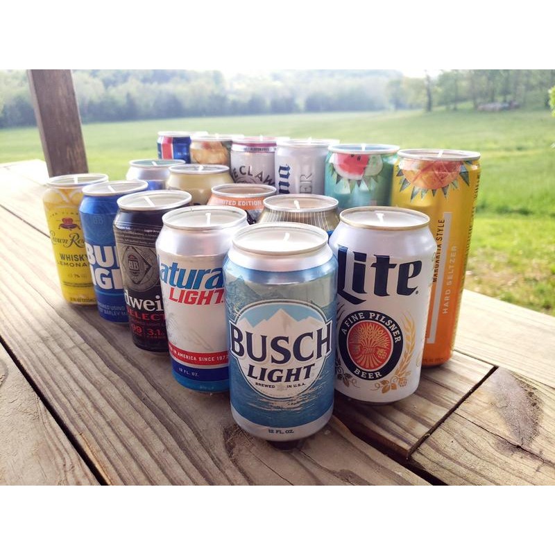 Beer Can Candles - Can Type: Natural Light