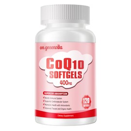 Cpsulas blandas de CoQ10 de 400 mg con PQQ, BioPerine y Omega-3, suplemento de coenzima Q10 (ubiquinona) de alta absorcin y potente antioxidante, que 