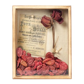 Increased Fire Shadow Box Frame 8x10 Shadow Box Display Case with Linen Back of Awards Memorabilia Flower, Pictures, Keepsakes、Bouquet、Medals and More Photos Memory Box