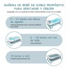 NS Bañera Tina De Baño Para Bebe Plegable Antideslizante+cojín