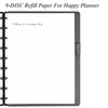 9-Disc Discbound Lined Refill Paper, Classic Size Pre-punched Happy Planners