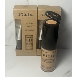 Stila 2X Stila Stay All Day Liquid Foundation Concealer & Brush Kit #8 Honey
