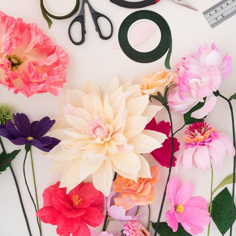 PATIKIL 30 Yards Floral Tape 12 Rolls Florist Tape Crepe