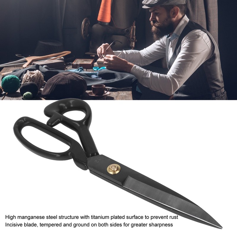 12in Sewing Scissors Professional Heavy Duty High Manganese Steel Craft