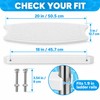 3 Pack Universal Swimming Pool Ladder Replacement Steps, Non-Slip ABS