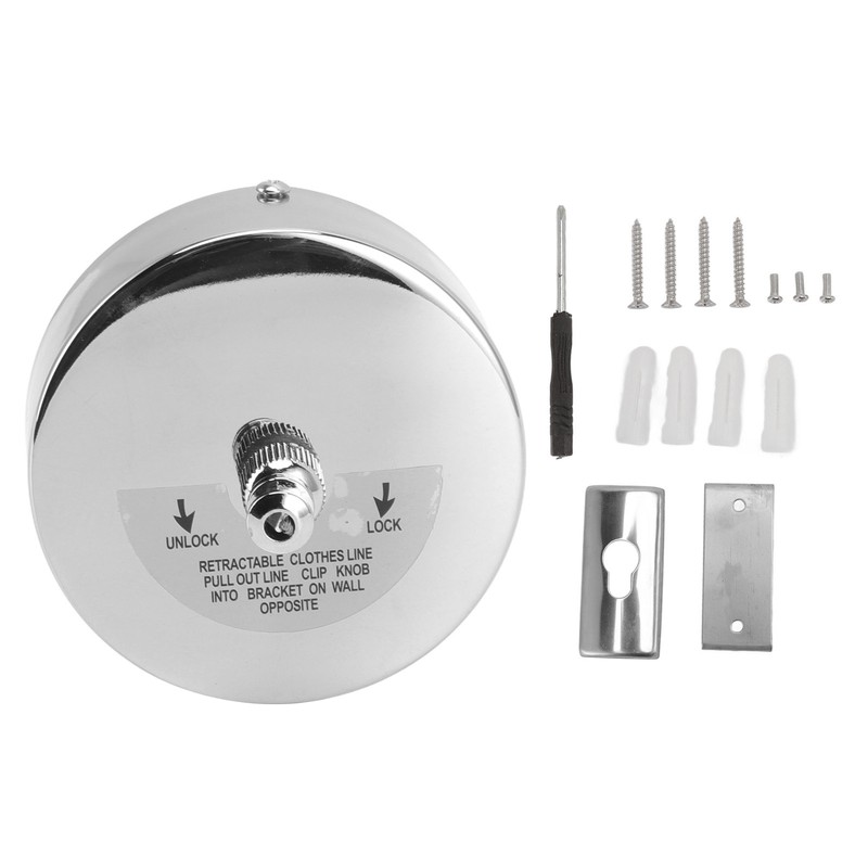 Retractable Clothesline Steel Wire Hole Free Laundry Line Clothes Line