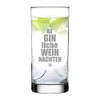 4you Design Gin Glass with Funny Saying | Happy Christmas