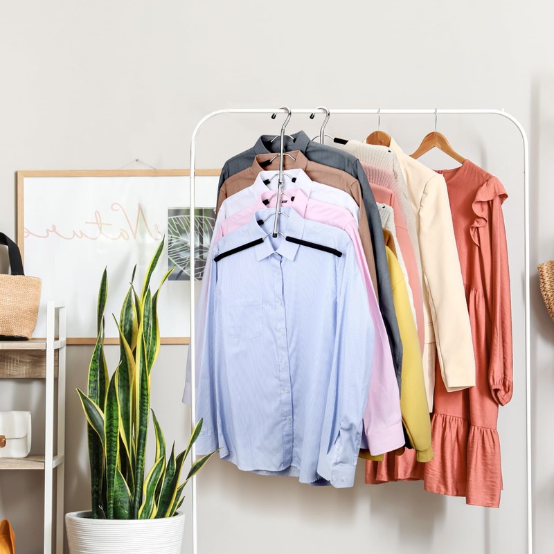 DOIOWN Clothes Hangers Space Saving: 6 Tier Coat Hanger Space