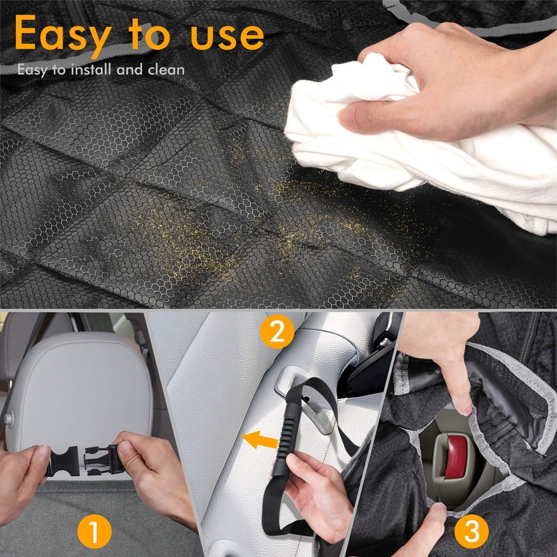 BRONZEMAN 100% Waterproof Bench Car Seat Cover Protector - Strong
