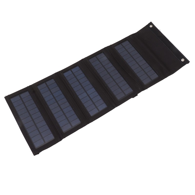 50W Portable Solar Panel Bag Monocrystalline Silicon 5 Folding Solar