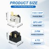 sourcing map PTC Refrigerator Starter Relay 4.7 Ohm 3 Pin