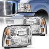 SOCKIR Headlight Assembly Compatible with 05 06 07 Ford F250