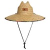 Quiksilver Men's Wide Brim Outdoor Lifeguard Straw Sun Hat, Black
