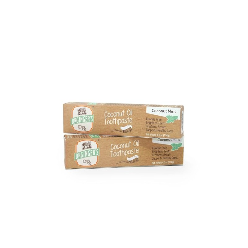 Dr. Ginger's Coconut Oil Toothpaste - Fluoride & Dye Free