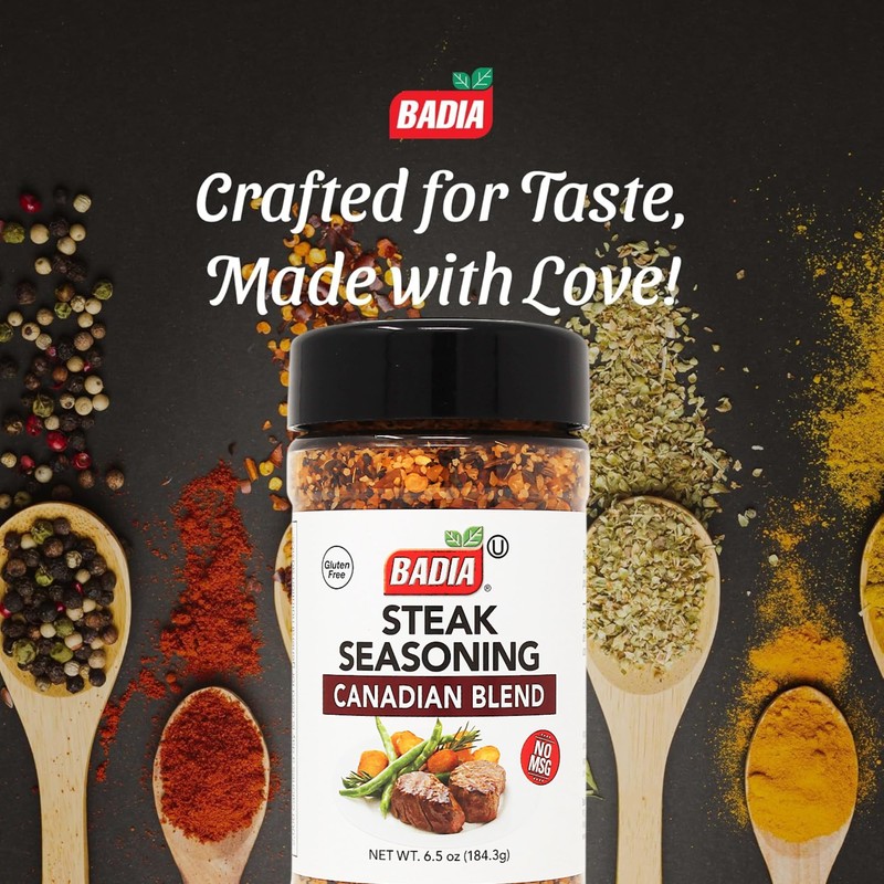 Badia Steak Seasoning Canadian Blend, 6.5 oz – Savory Salt,