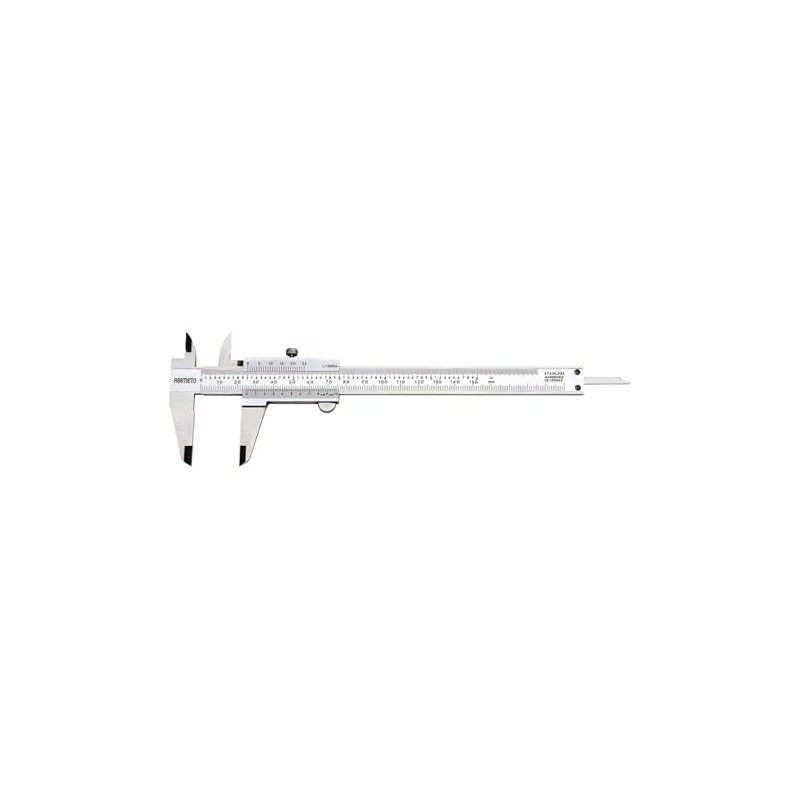 ASIMETO Messschieber mit Feststellschraube 0,05 mm Größe 150 mm
