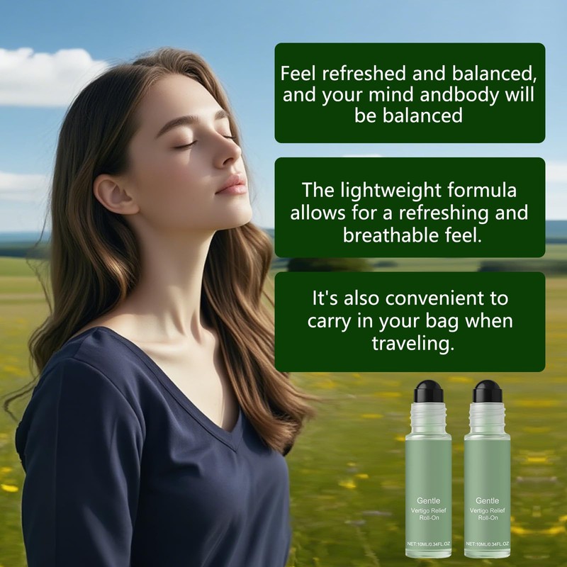 2PCS Vertisooth Anti-Dizzy Roll-On, Vertisoothe Roll-On Antimareos, Natural Ingredients, Fast-Acting