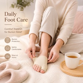 Toe Separator Corrector for Foot Comfort – Soft Silicone Bunion Support Socks for Daily Wear & Rest