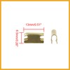 Partuto 20pcs Metal Retainer Car Console Trim Clip 6.5mm x