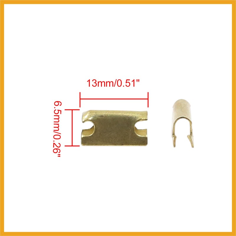 Partuto 20pcs Metal Retainer Car Console Trim Clip 6.5mm x