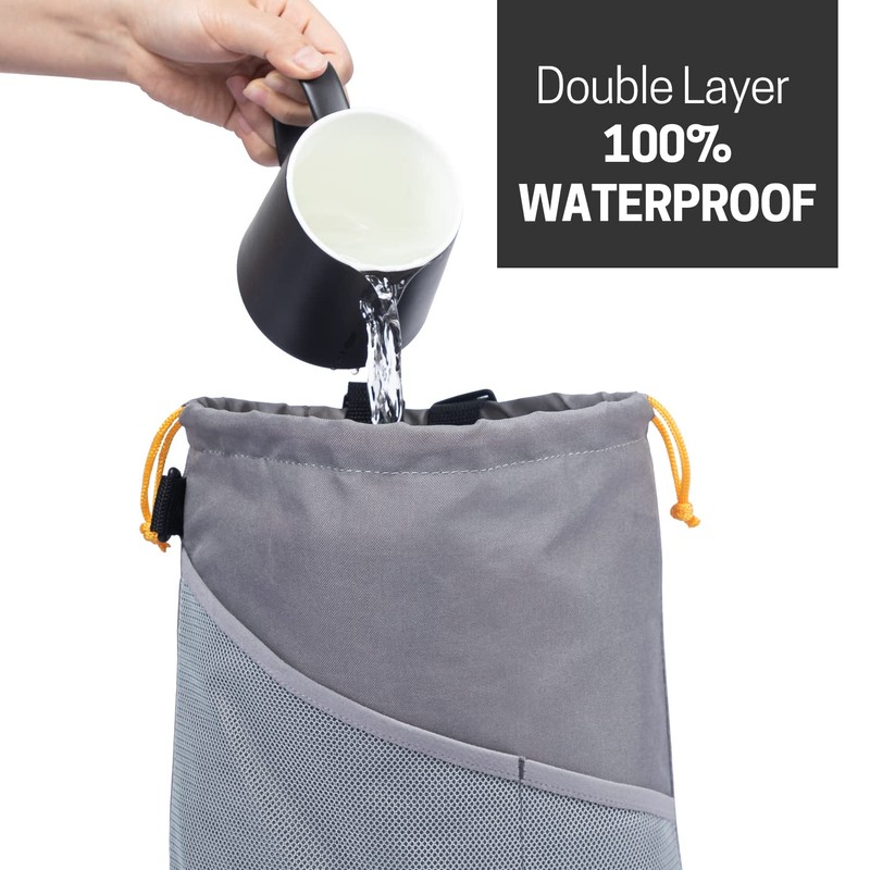 GNEGNI 2PCS Car Garbage Can, Hanging Car Trash Bag with