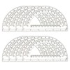 8 Pack Plastic Protractor,Math Protractors Clear 180 Degrees,Transparent Protractor for
