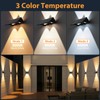 Solar Wall Lights Outdoor,8 PACK 3000/4000/6000K 3 Modes Up and